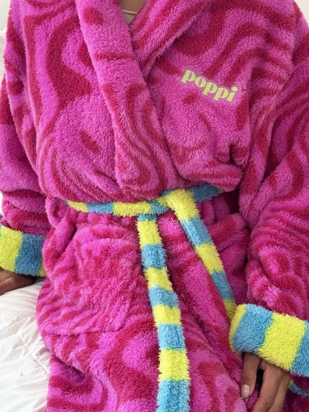 Poppi Bath Robe Pink - Picture 13 of 13